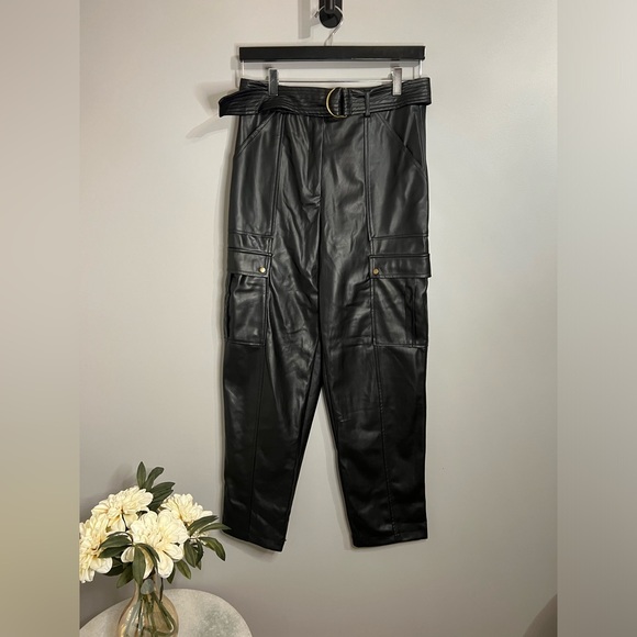 Jason Wu Pants - Leather cargo pants